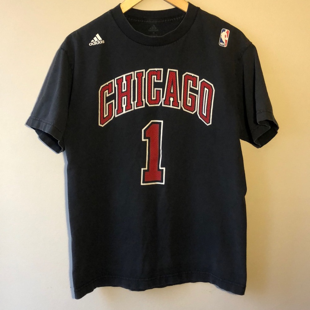 Chicago Adidas NBA 100% Cotton Short Slv Tee Med